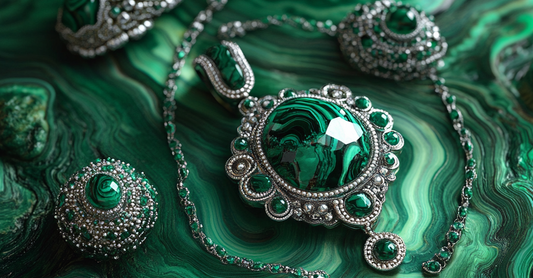 Malachite jewelry