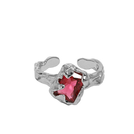 bague-argent-pierre-rose-vue-de-face
