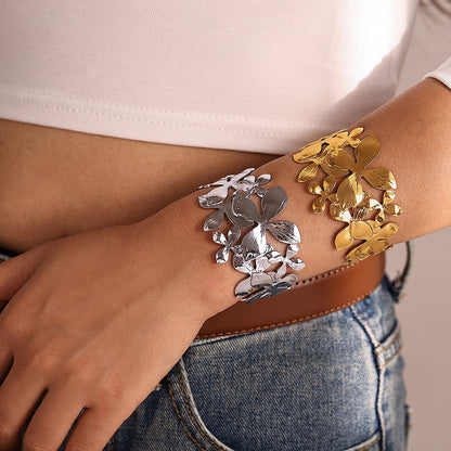 bracelet-papillon-acier-inoxydable-dore-fleur