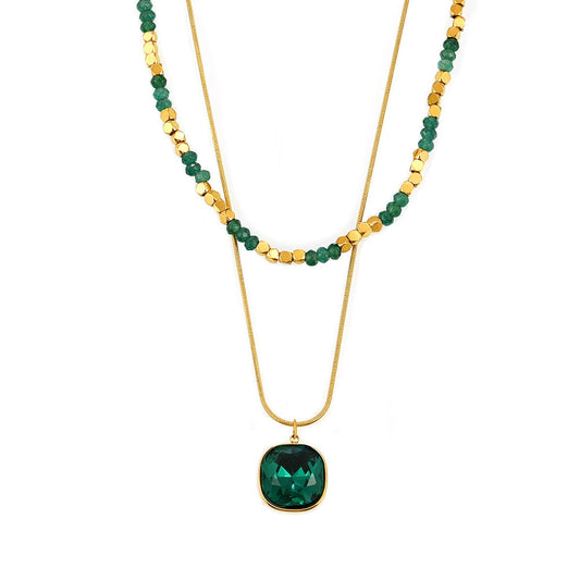 18K Gold Plated Necklace Jardin d'été