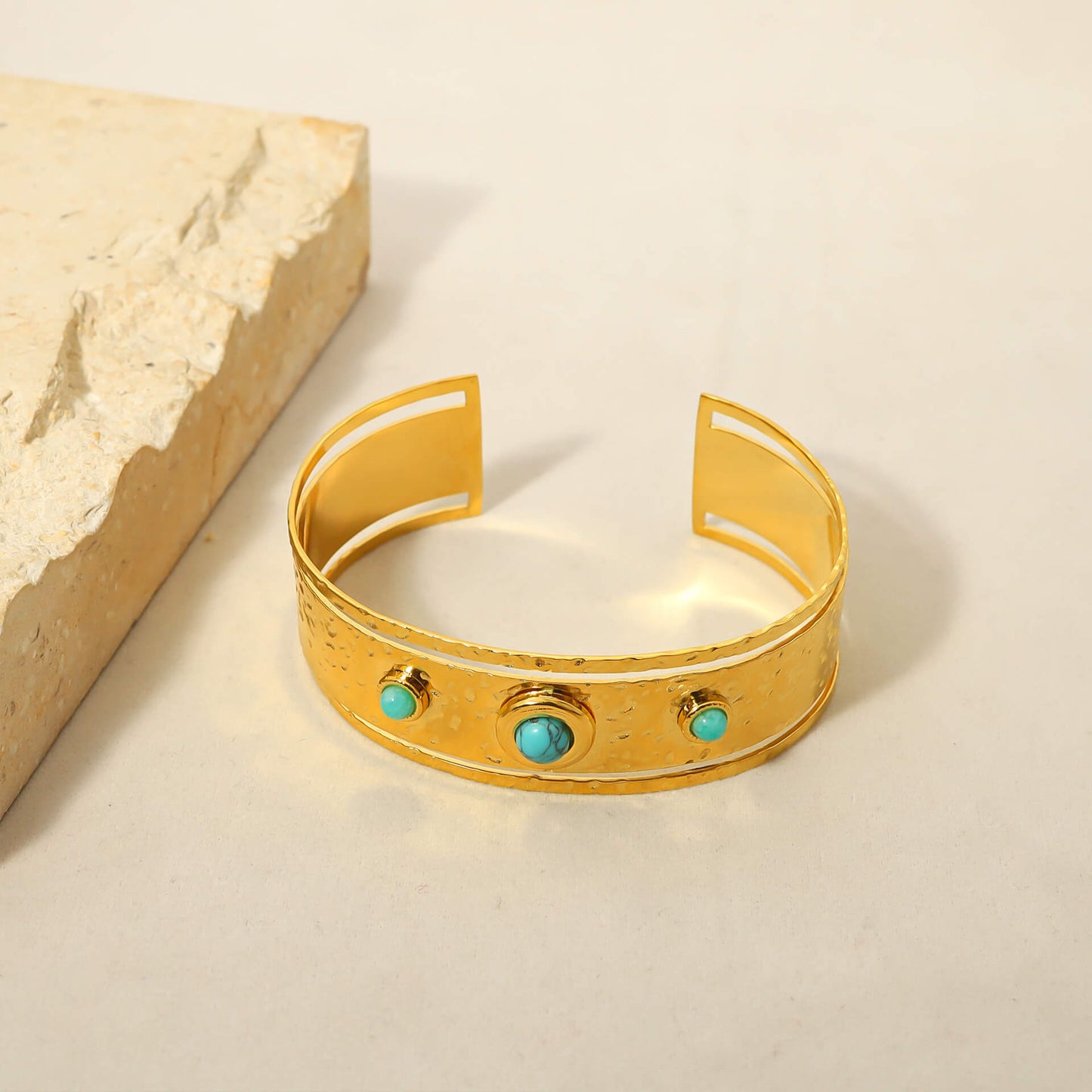 Gold Plated Bracelet "Esméralda" | Kiwified Emerald - Kiwified Emerald