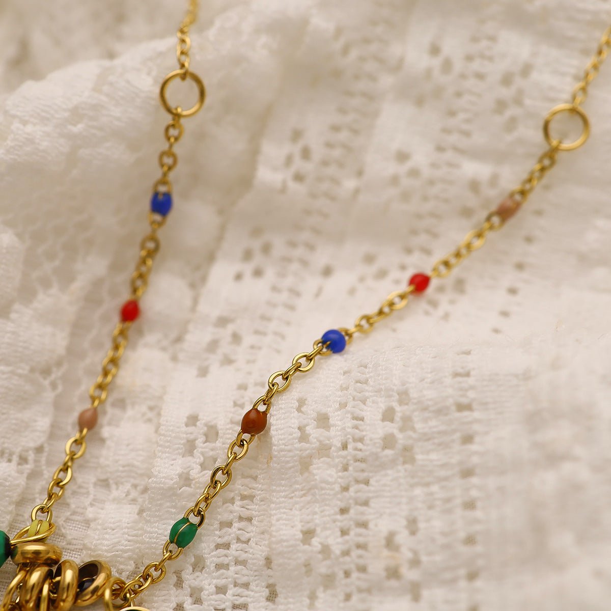 Gold Plated Necklace "Childhood Memories" | Kiwified Emerald - Kiwified Emerald